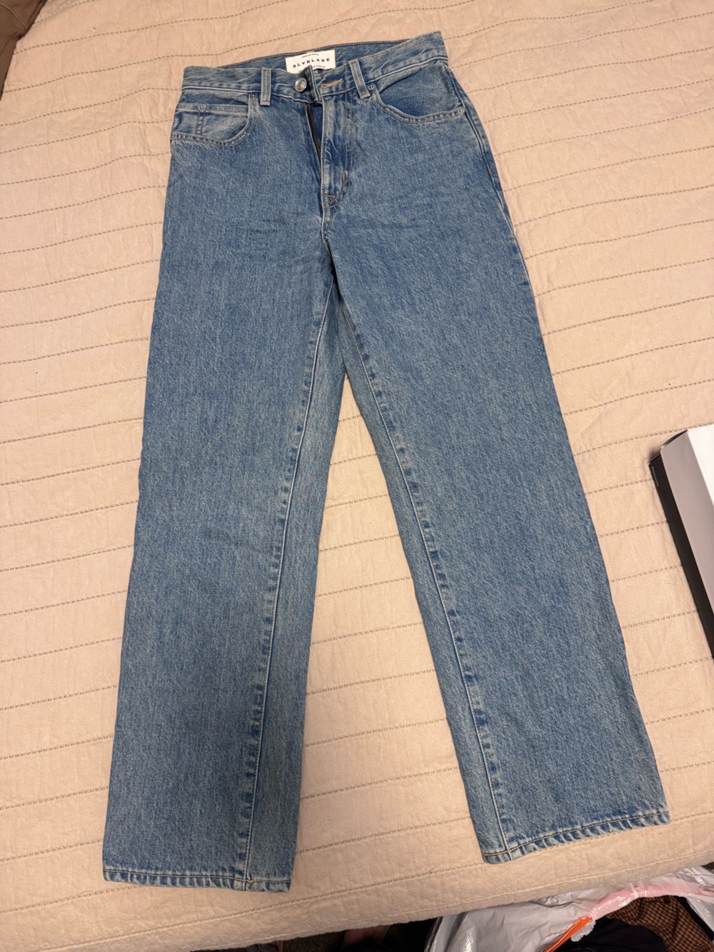 SLVRLAKE Light Blue Women’s Slim Straight Jeans
